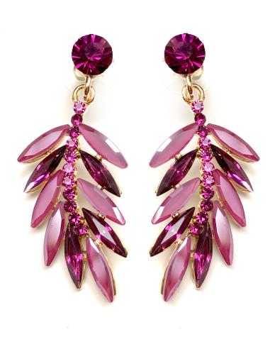 PENDIENTES BODAS FUCSIAS Y BUGAMBILIAS DE INVITADA PERFECTA
