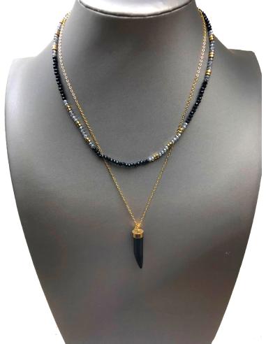 COLLARES DUO CADENA DORADA CON...