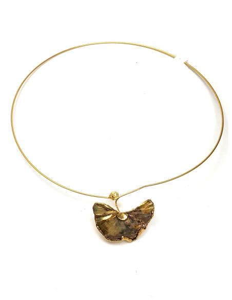 COLLARES MUJER HOJAS NATURALES GINGO BILOBA - Imagen 1