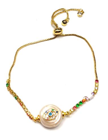 PULSERAS PARA MUJER CON PRECIOSA DECORACION CRISTAL Y PERLA - Imagen 1