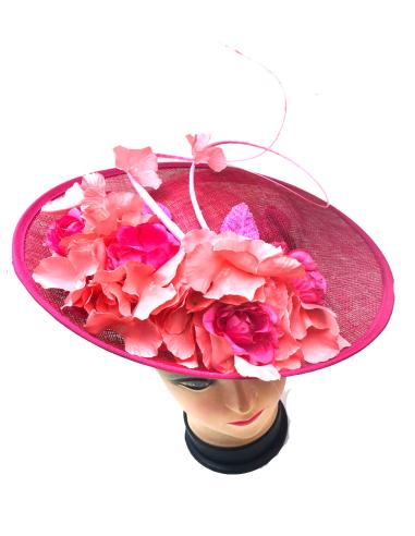 TOCADOS INVITADA BODA CORAL Y SALMON MUY FAVORECEDOR - Imagen 1