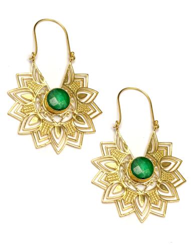 PENDIENTES ARO MUJER ARABAESCOS JOYAS EL JARDIN DEL DESEO - Imagen 1