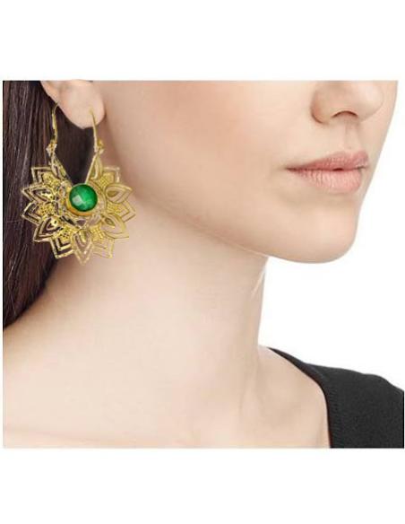 PENDIENTES ARO MUJER ARABAESCOS JOYAS EL JARDIN DEL DESEO - Imagen 2