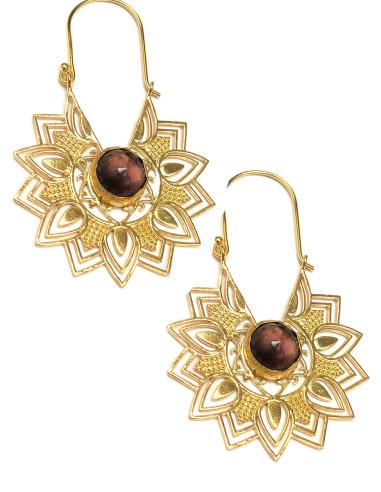 PENDIENTES ARO MUJER ARABAESCOS JOYAS EL JARDIN DEL DESEO - Imagen 3