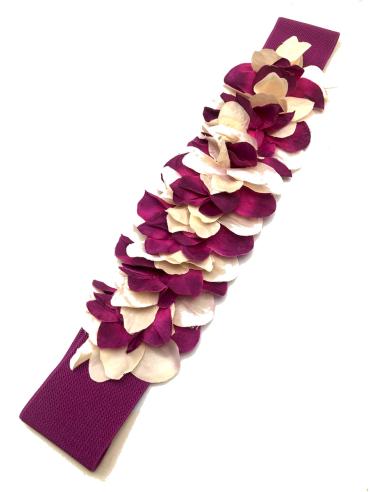 CINTURONES DE FIESTA ELASTICOS BUGAMBILIAS CON FLORES - Imagen 1