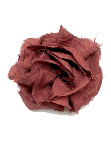 FLORES TEJA PARA BODAS CON CIERRE DE BROCHE O PARA EL PEINADO - Imagen 1