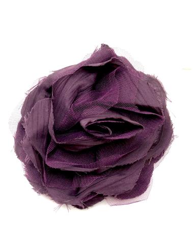 FLORES GRANDES MORADAS PARA LLEVAR DE BROCHE O EN EL PELO - Imagen 1