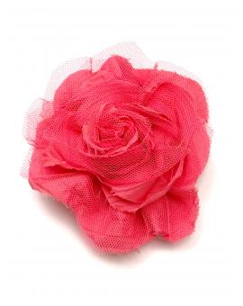 FLORES SALMON DE TELA PARA LLEVAR EN BODAS Y COMUNIONES - Imagen 1