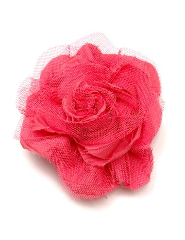 FLORES SALMON DE TELA PARA LLEVAR EN BODAS Y COMUNIONES - Imagen 1