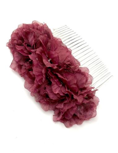 PEINETAS GRANATES PARA BODAS DISEÑOS PROPIOS CON FLORECITAS - Imagen 1