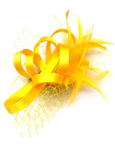 TOCADOS PEQUEÑOS AMARILLOS PARA BODAS ESPECIAL MADRINAS - Imagen 1