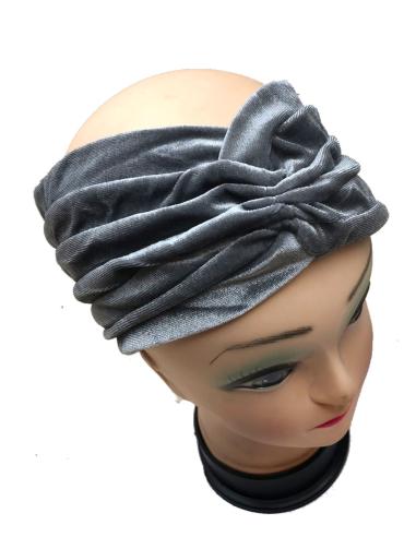 MUJER BANDANAS GRISES DE FIESTA PARA LLEVAR SOLA O CON BROCHE - Imagen 1