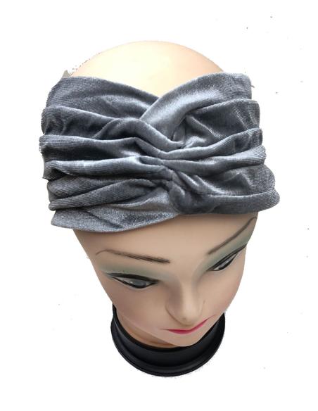 MUJER BANDANAS GRISES DE FIESTA PARA LLEVAR SOLA O CON BROCHE - Imagen 2