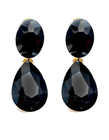 PENDIENTES MUJER DE FIESTA CON CRISTAL EN DIFERENTES COLORES - Imagen 4