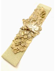 CINTURONES DORADOS DE FIESTA PARA BODA, BAUTIZO Y COMUNION - Imagen 1