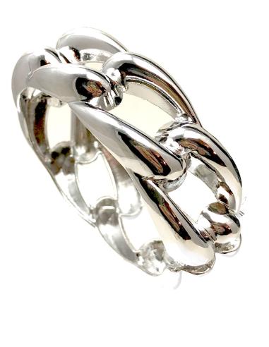 PULSERAS PLATEADAS O DORADAS CON DISEÑO DE ESLABON RIGIDO - Imagen 5