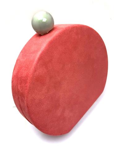BOLSOS NARANJAS DE FIESTA Y BODA CON DISEÑO REDONDO - Imagen 1