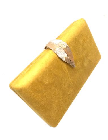 BOLSOS BODA CON ORIGINAL CIERRE DE HOJA DORADA - Imagen 6