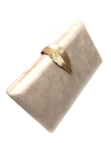 BOLSOS BODA CON ORIGINAL CIERRE DE HOJA DORADA - Imagen 9