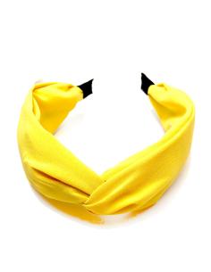 DIADEMAS MUJER CON NUDO TURBANTE COLOR AMARILLAS - Imagen 1