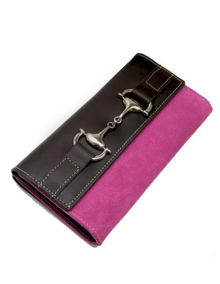 CARTERAS BUGAMBILIAS DE PIEL DE UBRIQUE DECORADA CON ESTRIBO - Imagen 1