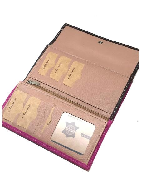 CARTERAS BUGAMBILIAS DE PIEL DE UBRIQUE DECORADA CON ESTRIBO - Imagen 2