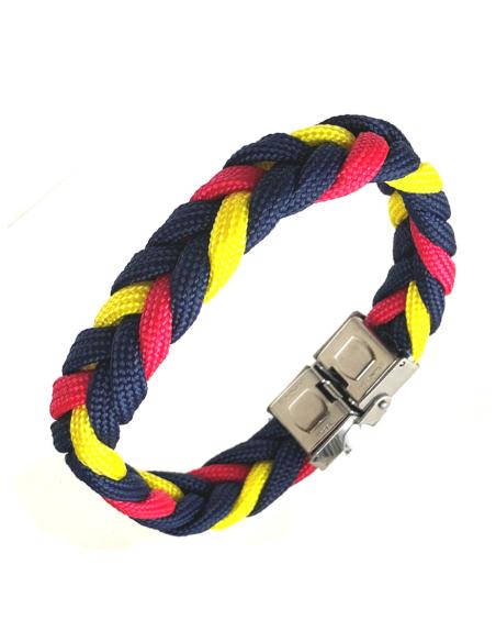 PULSERAS ORIGINALES PARA HOMBRE CON VISTOSA TRENZA TRICOLOR - Imagen 1