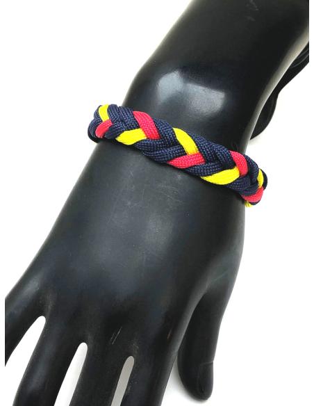 PULSERAS ORIGINALES PARA HOMBRE CON VISTOSA TRENZA TRICOLOR - Imagen 2