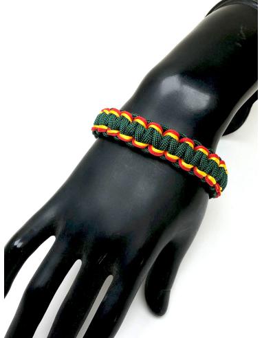 PULSERAS HOMBRE VERDE MILITAR Y COLORES BANDERA DE ESPAÑA - Imagen 2