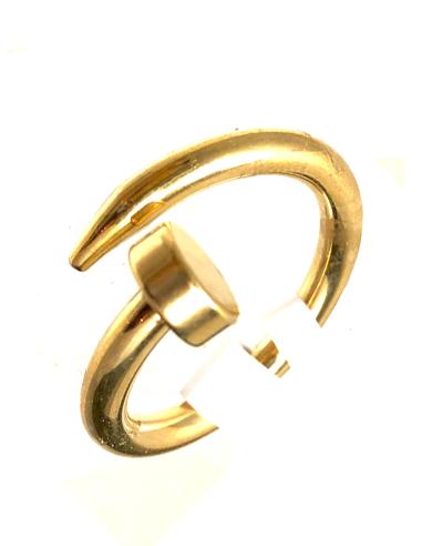 ANILLOS DORADOS DE CLAVO O PLATEADOS CON DISEÑO DE CLAVO - Imagen 1