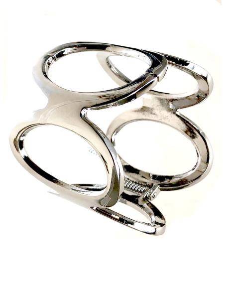 PULSERAS PLATEADAS GRANDES FABULOSO FONDO DE ARMARIO - Imagen 1