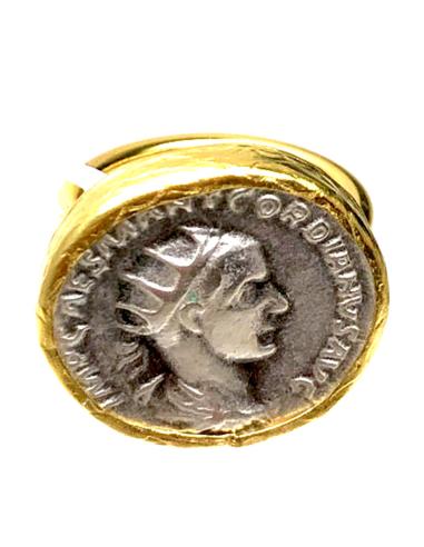 ANILLOS DE MONEDAS REPLICA DE JOYAS ANTIGUAS MEDIDA AJUSTABLE - Imagen 1