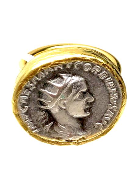 ANILLOS DE MONEDAS REPLICA DE JOYAS ANTIGUAS MEDIDA AJUSTABLE - Imagen 1