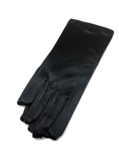 GUANTES DE FIESTA NEGROS CORTOS PARA BODA Y EVENTOS - Imagen 1