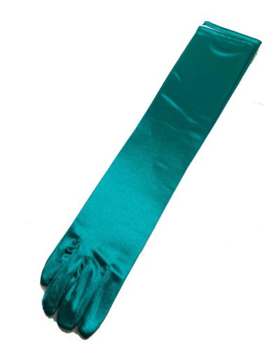 GUANTES DE FIESTA VERDE MAR LARGOS PARA CEREMONIAS Y NOCHE - Imagen 1