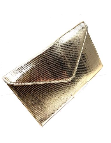 BOLSOS DE FIESTA DORADOS DISEÑO DE CARTERA TIPO SOBRE - Imagen 1