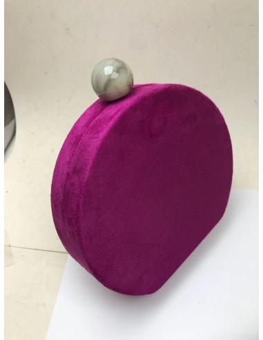 BOLSOS NARANJAS DE FIESTA Y BODA CON DISEÑO REDONDO