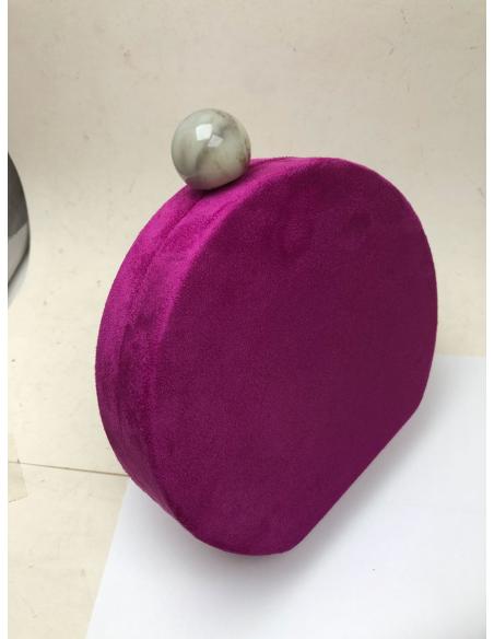 BOLSOS NARANJAS DE FIESTA Y BODA CON DISEÑO REDONDO