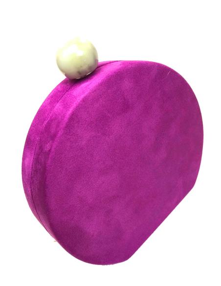 BOLSOS NARANJAS DE FIESTA Y BODA CON DISEÑO REDONDO