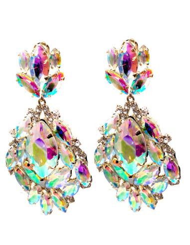 PENDIENTES LARGOS CON PEDRERIA LARGOS PARA BODAS Y EVENTOS