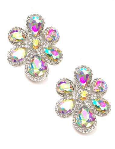 PENDIENTES PARA BODAS Y EVENTOS DISEÑO DE FLOR ESPECTACULAR