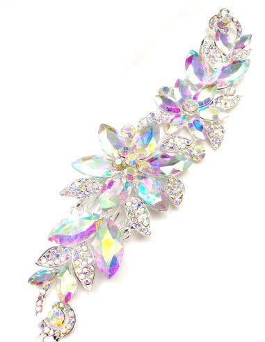 TOCADOS DE NOVIA CON PEDRERIA DE CRISTAL PEINETA ARTICULADA