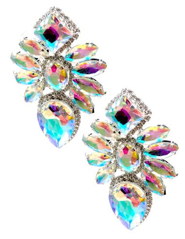PENDIENTES ELEGANTES PARA BODAS Y EVENTOS CON PEDRERIA CRISTAL