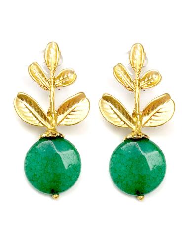 PENDIENTES VERDES PEQUEÑOS PARA BODA BAUTIZO O COMUNION