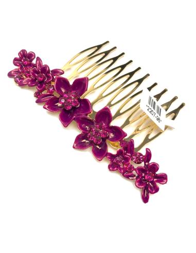 PEINETAS DE FIESTA BUGAMBILIAS CON FLORES PARA SU PEINADO