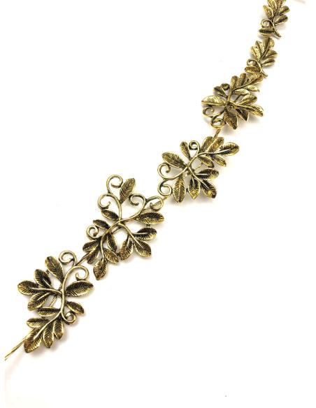 TOCADOS DORADOS EN ENVEJECIDO ELEGANTE DIADEMA FLEXIBLE