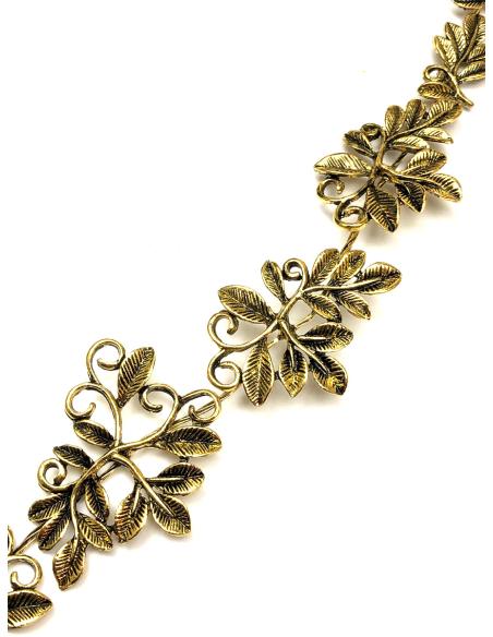 TOCADOS DORADOS EN ENVEJECIDO ELEGANTE DIADEMA FLEXIBLE