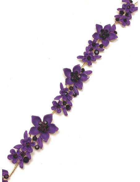 DIADEMAS MORADAS DE FIESTA PARA RECOGIDO Y SEMIRECOGIDO