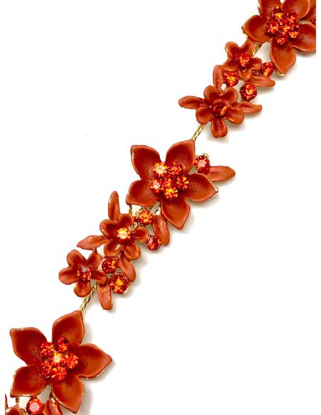 DIADEMAS NARANJAS DE FIESTA PARA RECOGIDO Y SEMIRECOGIDO