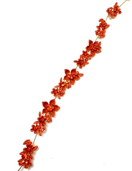 DIADEMAS NARANJAS DE FIESTA PARA RECOGIDO Y SEMIRECOGIDO